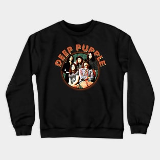 Retro Reverberations Deep Band Tees Echo Rock 'n' Roll Nostalgia Crewneck Sweatshirt